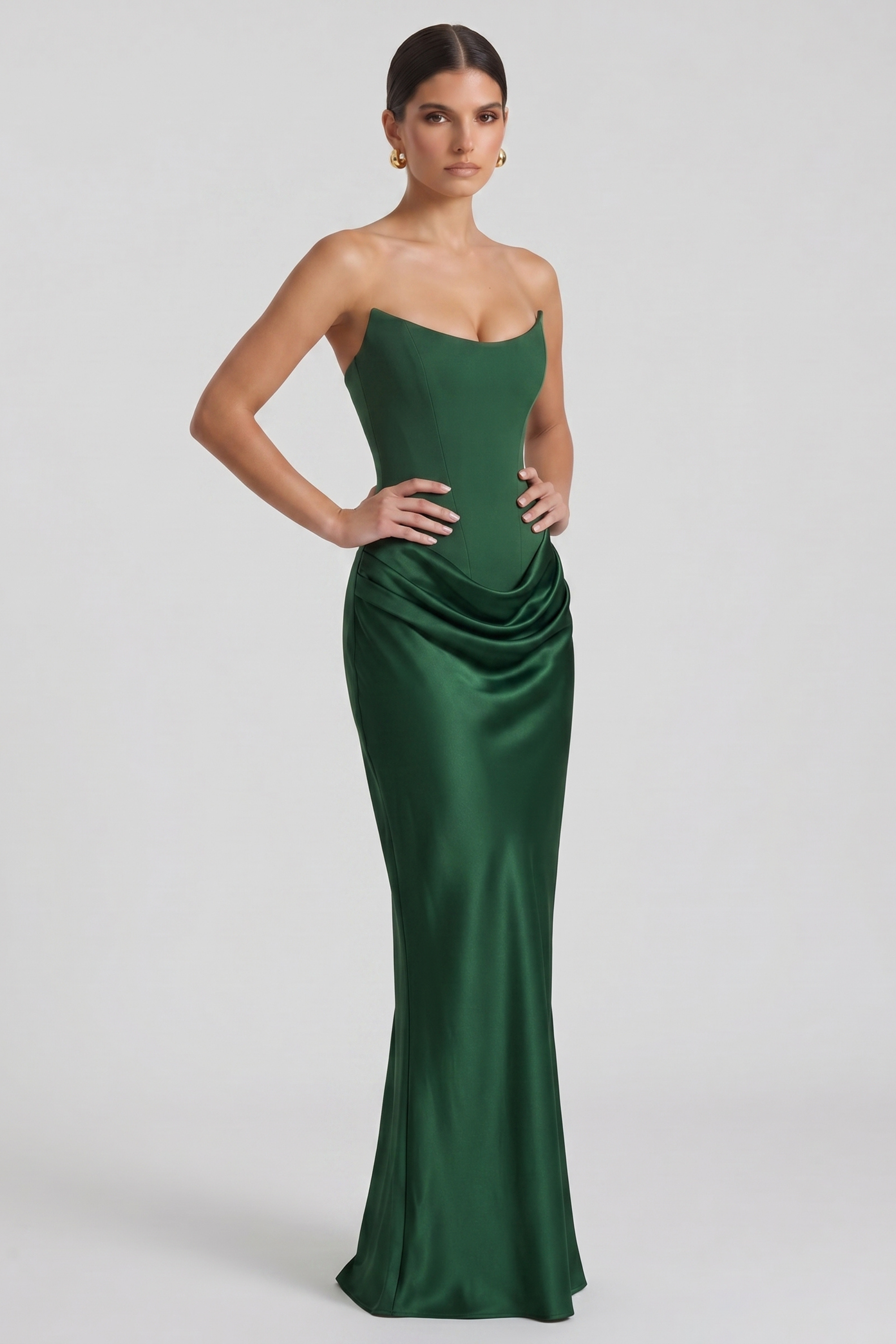 Amy Long Bustier Dress