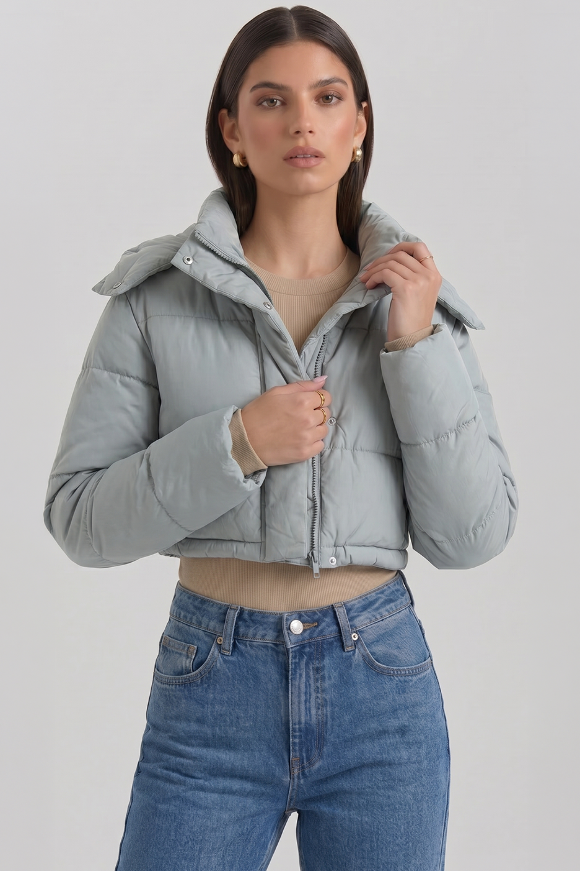 Kurze Steppjacke