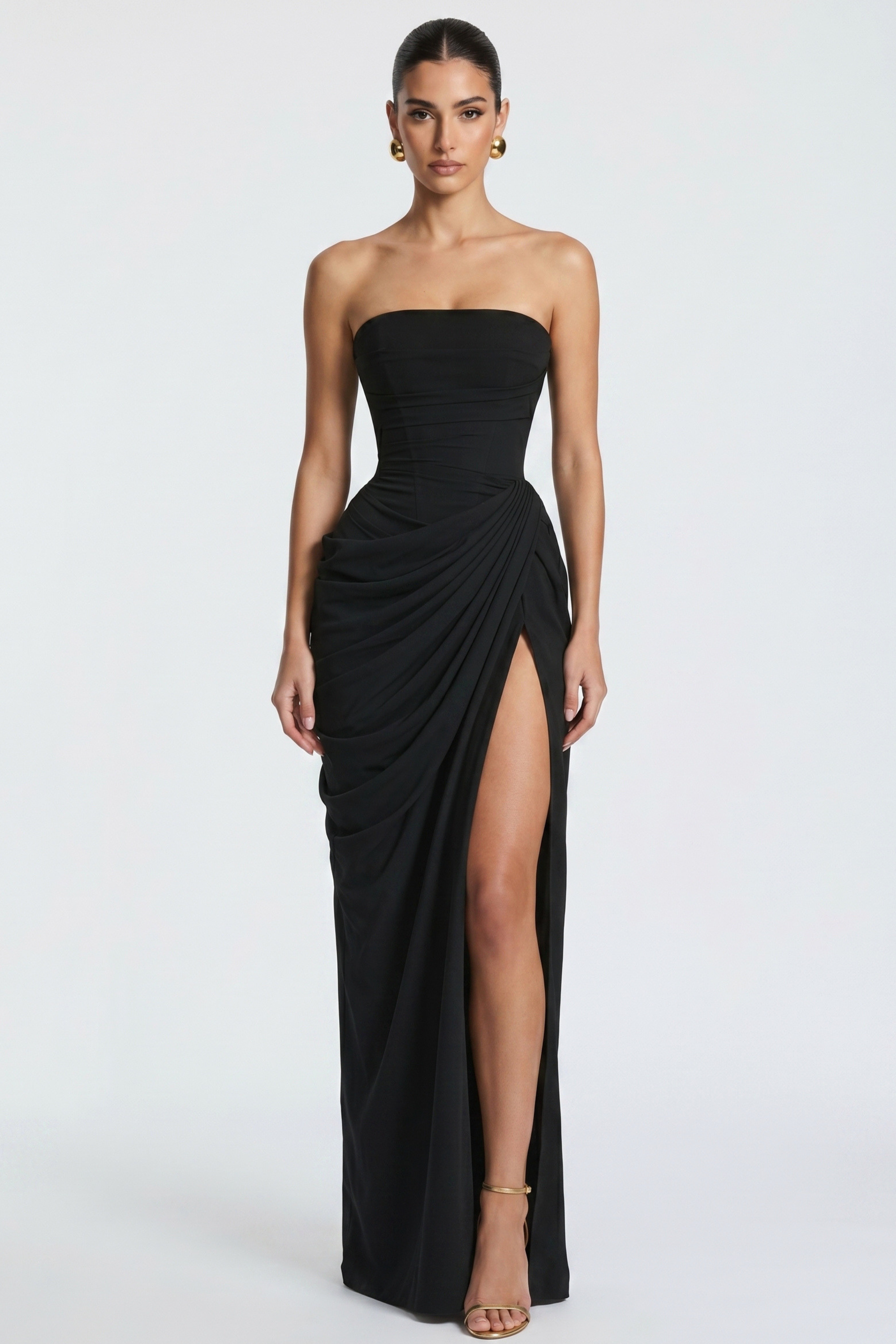Helena Long Bustier Dress