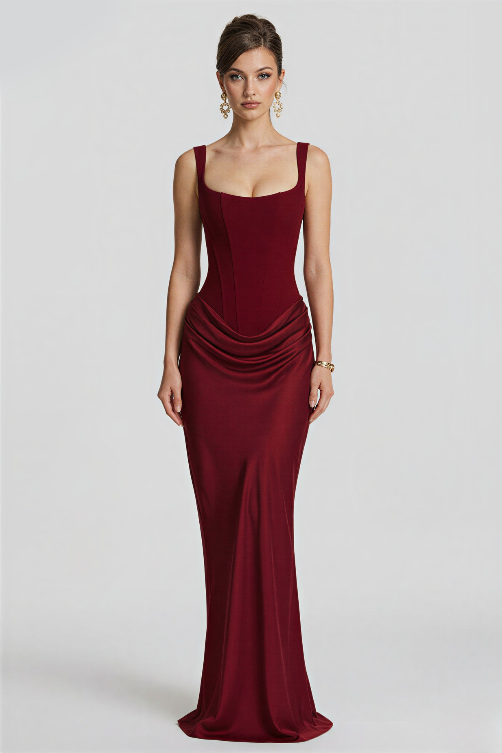 Laura langes Bustierkleid