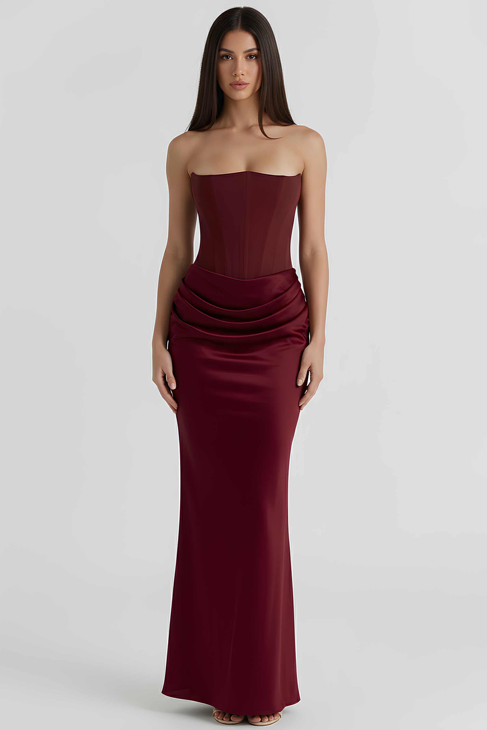 Lilly langes formgebendes Kleid