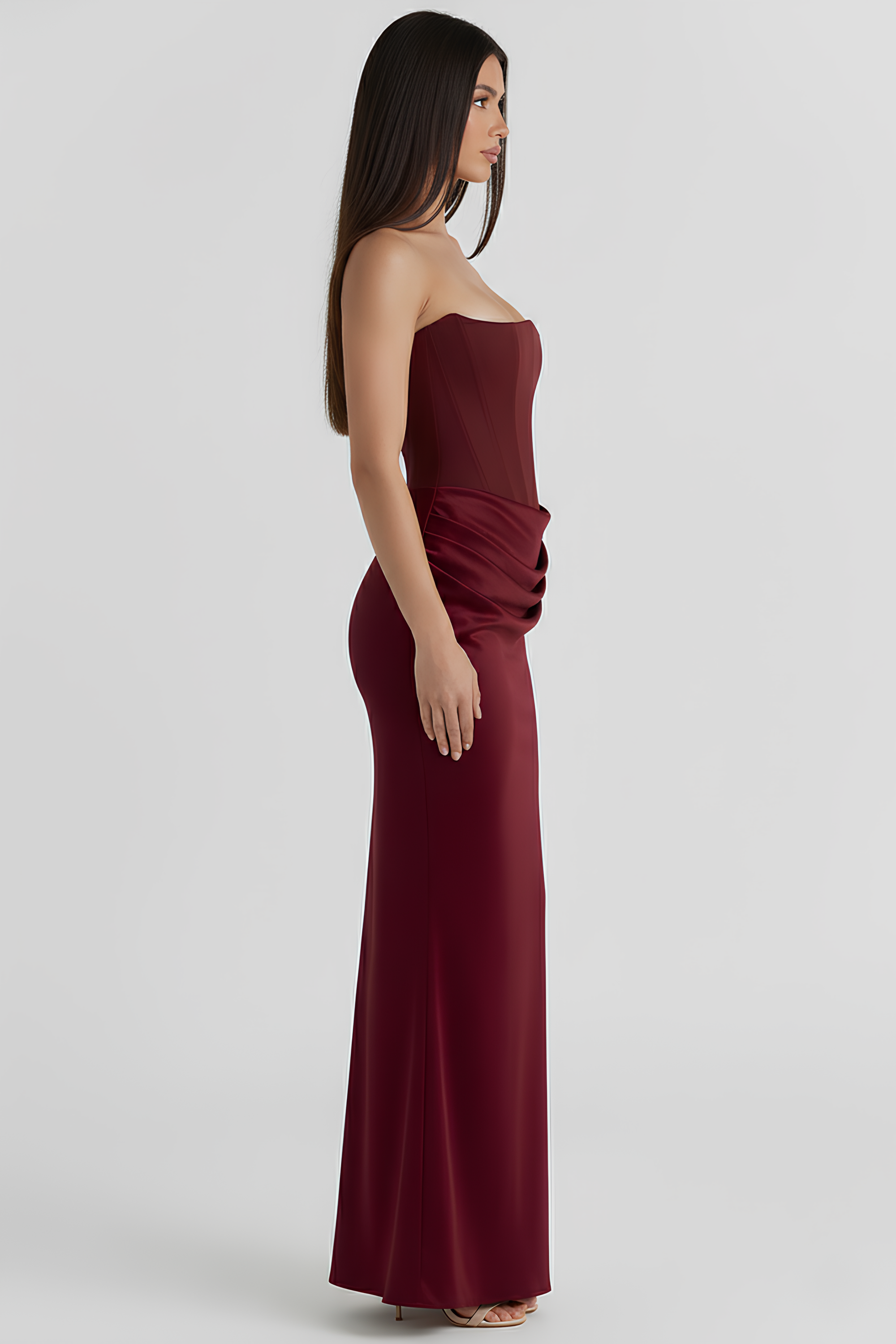 Lilly langes formgebendes Kleid