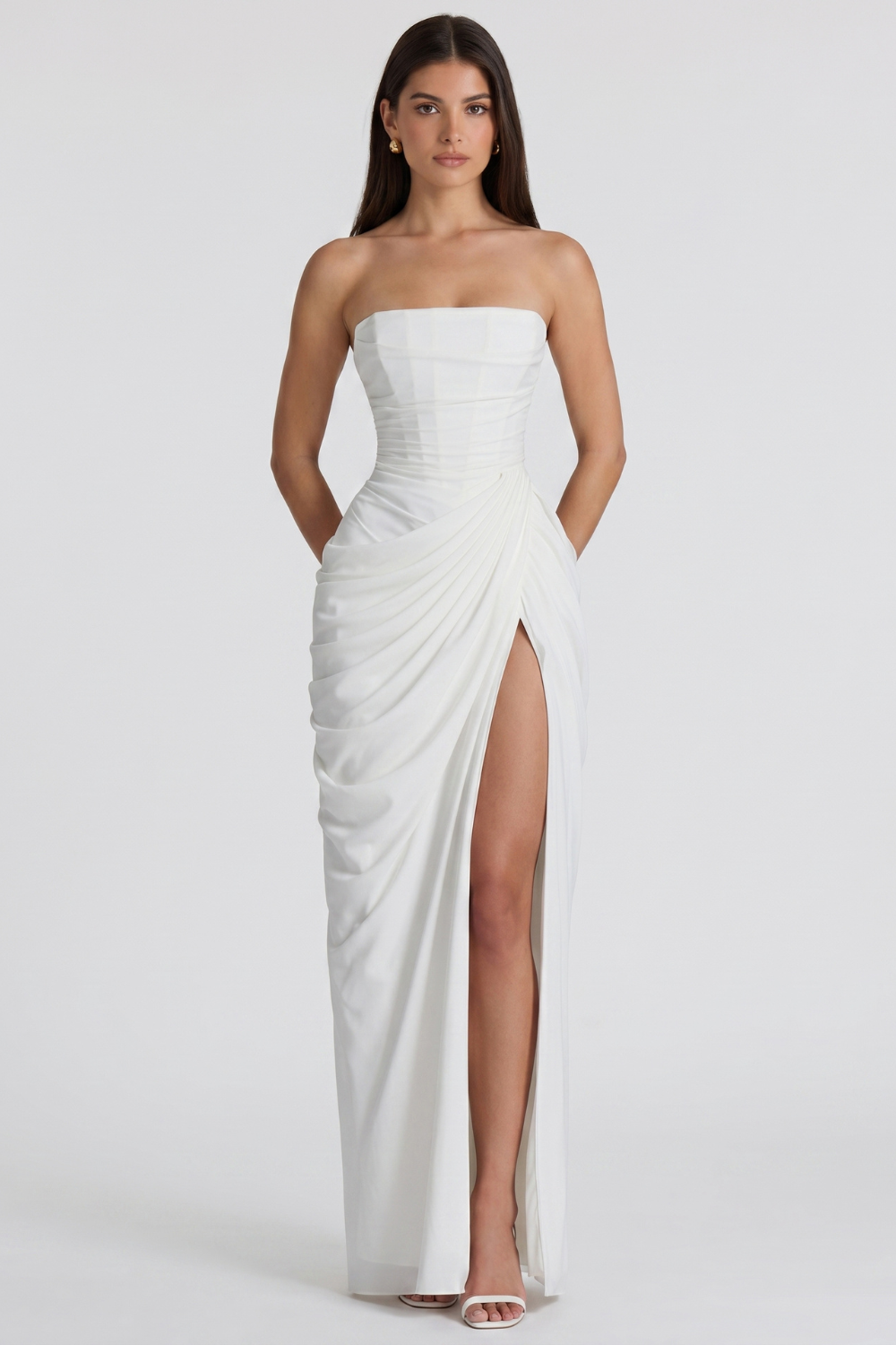 Helena Long Bustier Dress