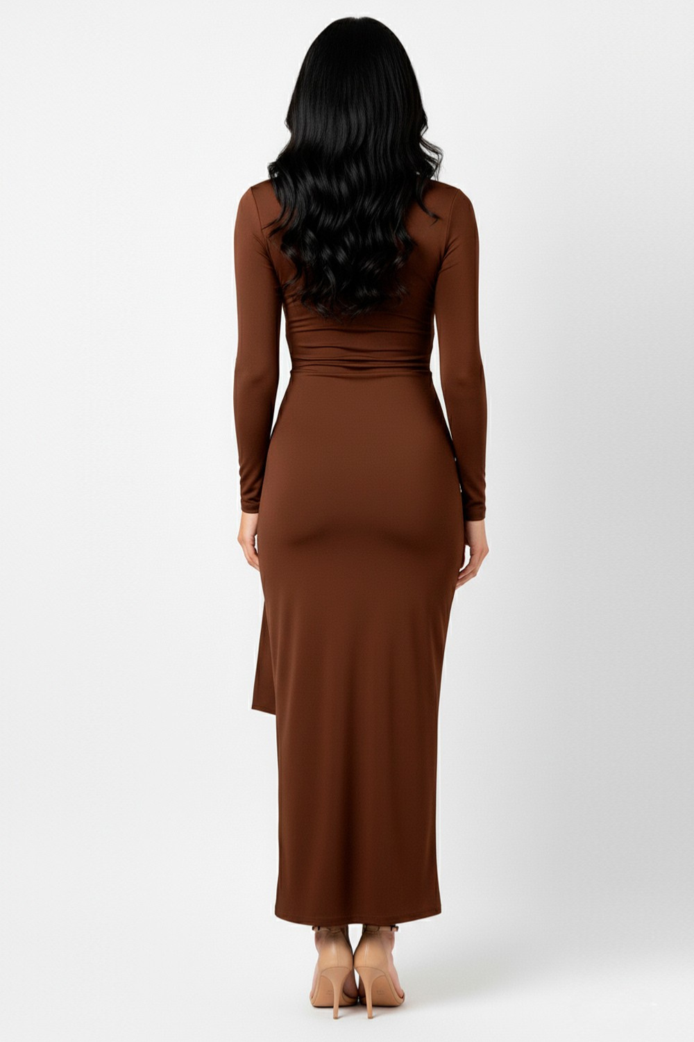 Melina High-Neck Long Dress