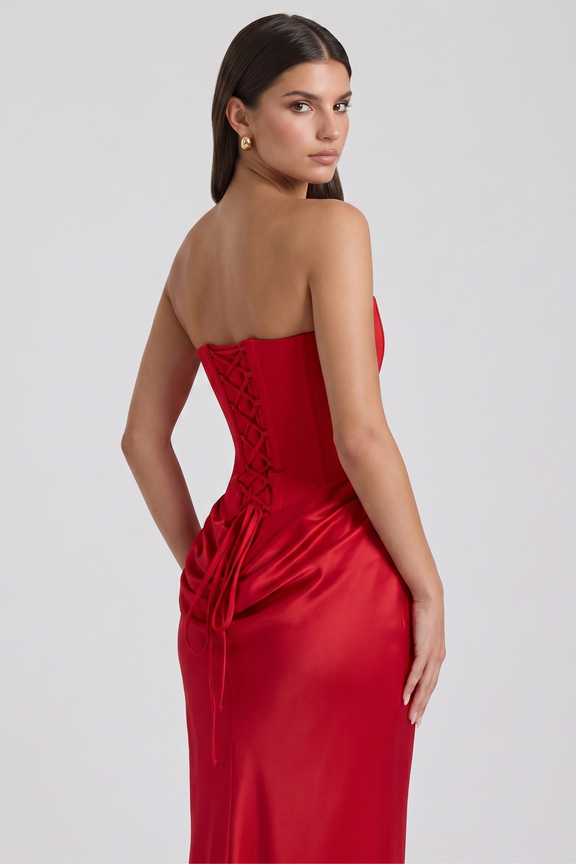Amy Long Bustier Dress