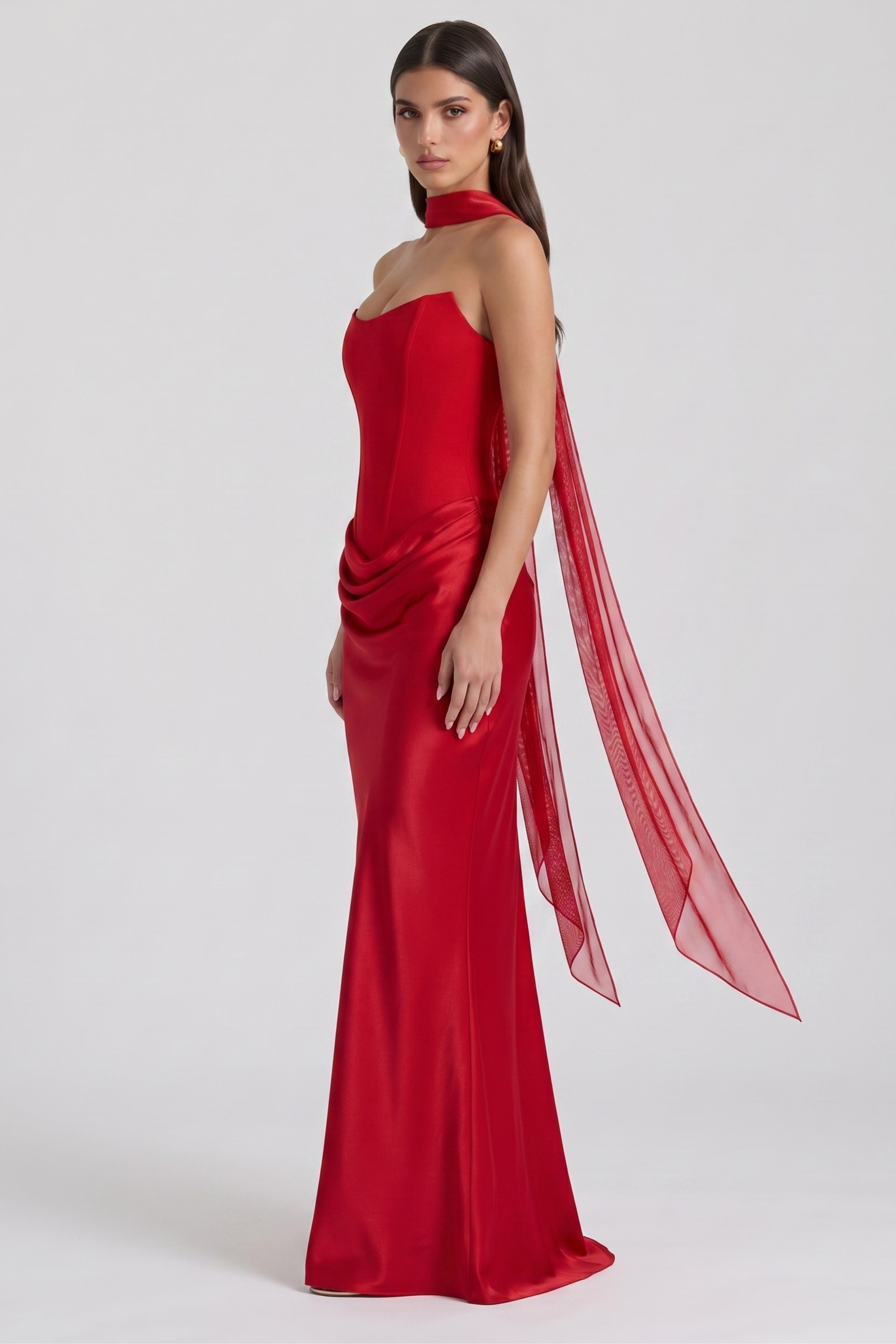 Amy Long Bustier Dress