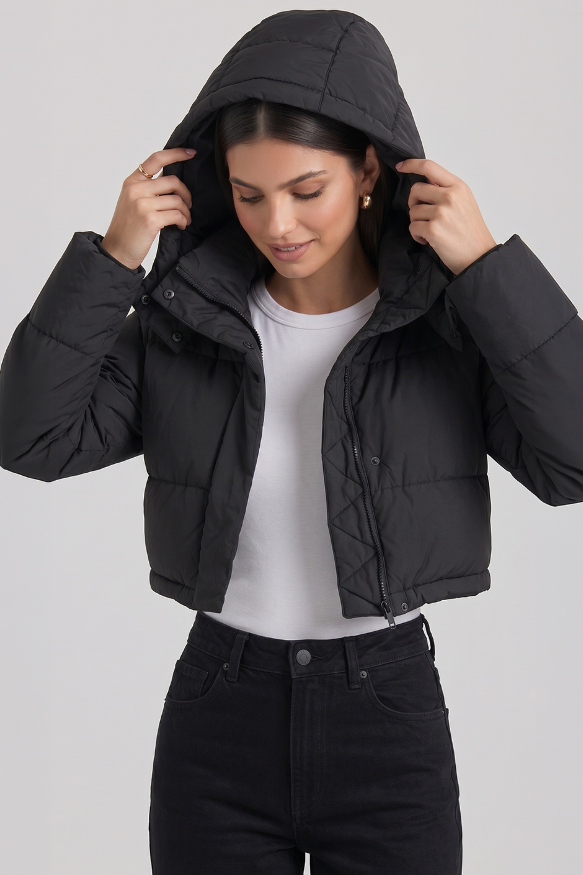 Kurze Steppjacke