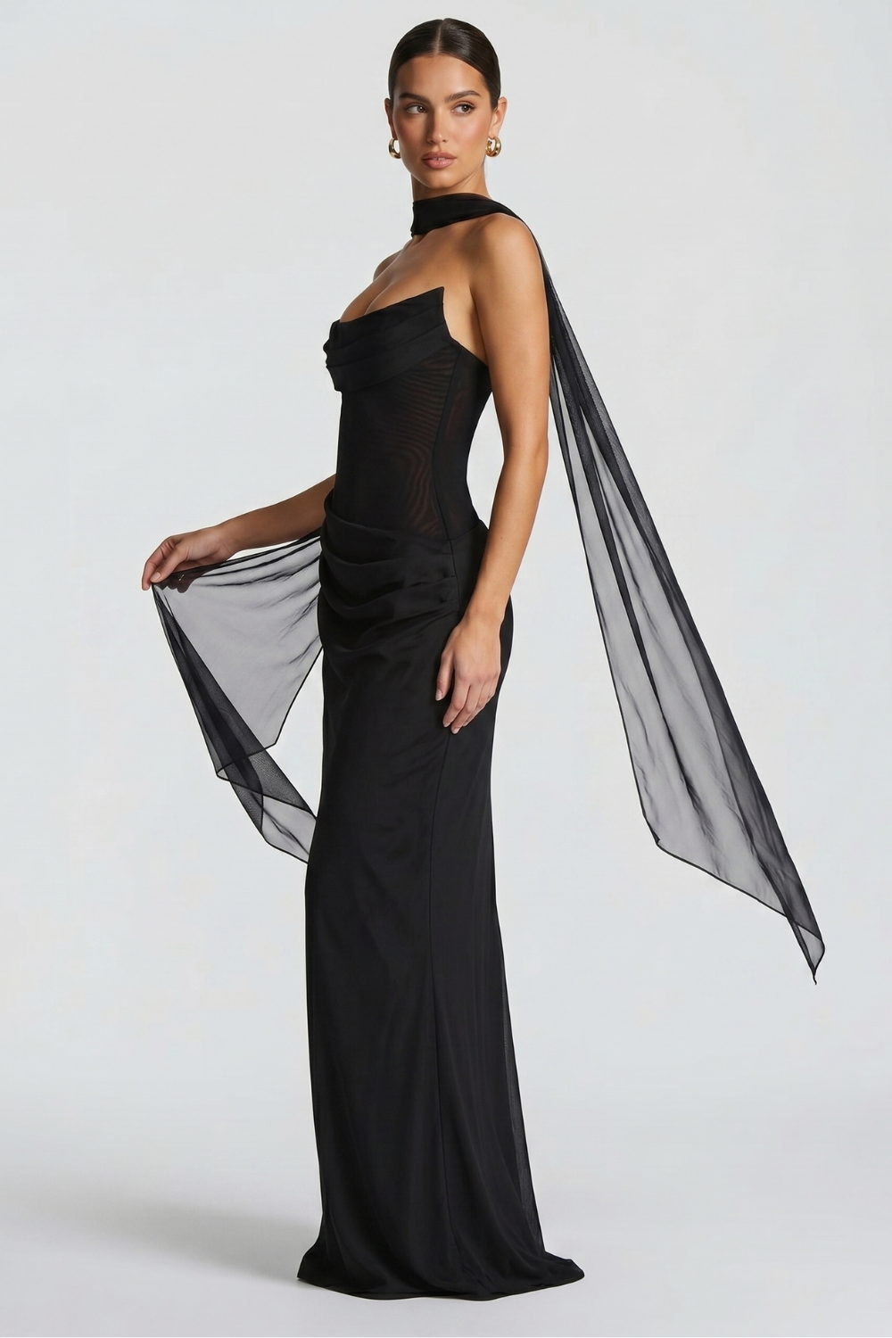 Alessia langes Bustier-Kleid