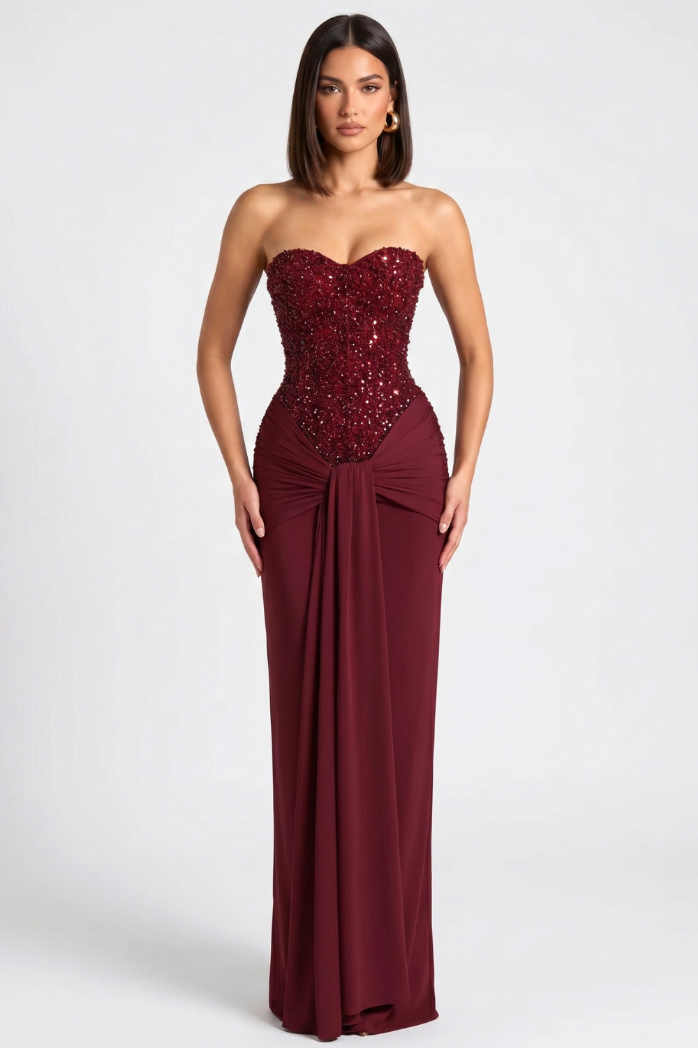 Gladys Long Bustier Dress
