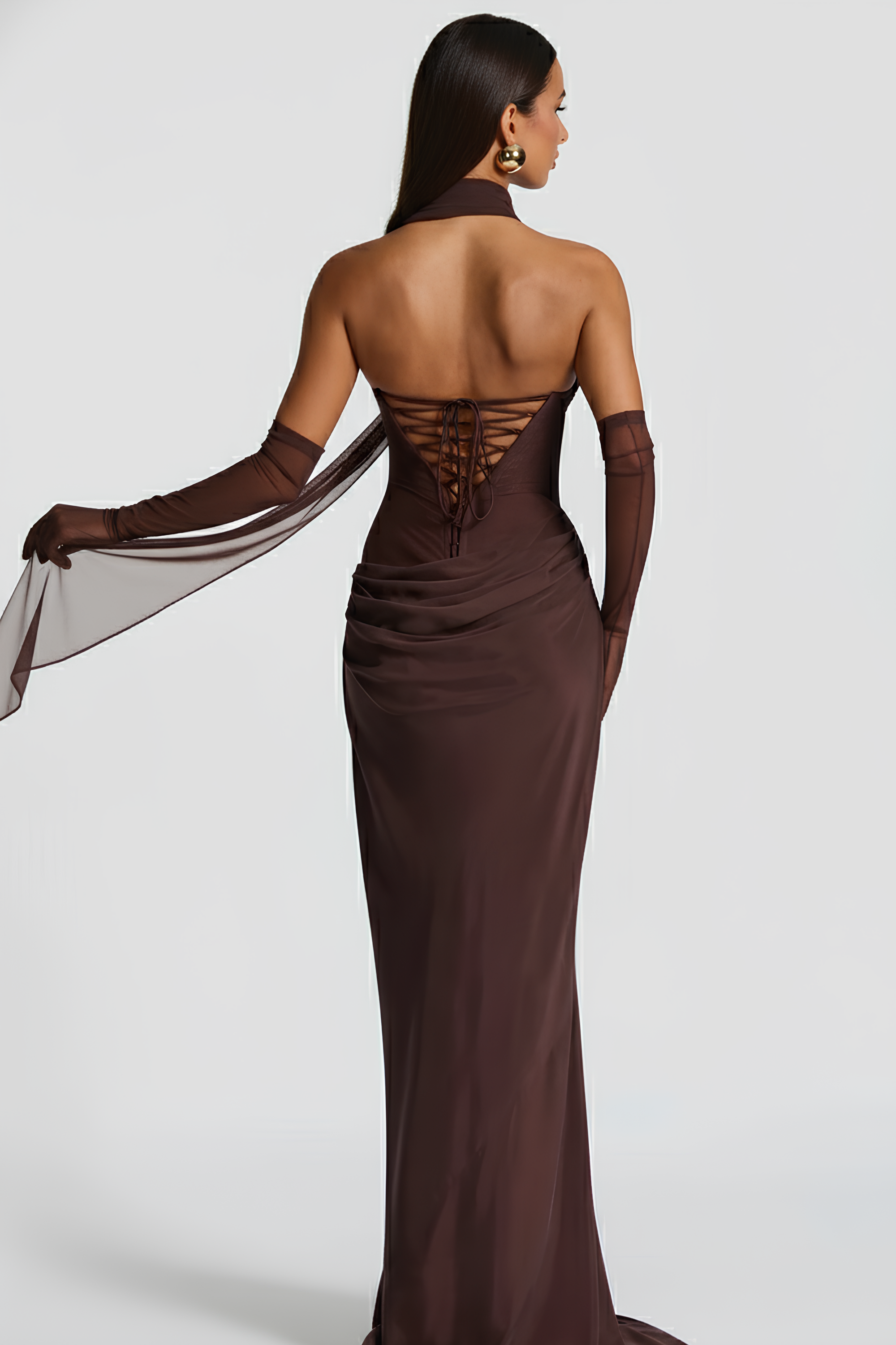 Alessia langes Bustier-Kleid