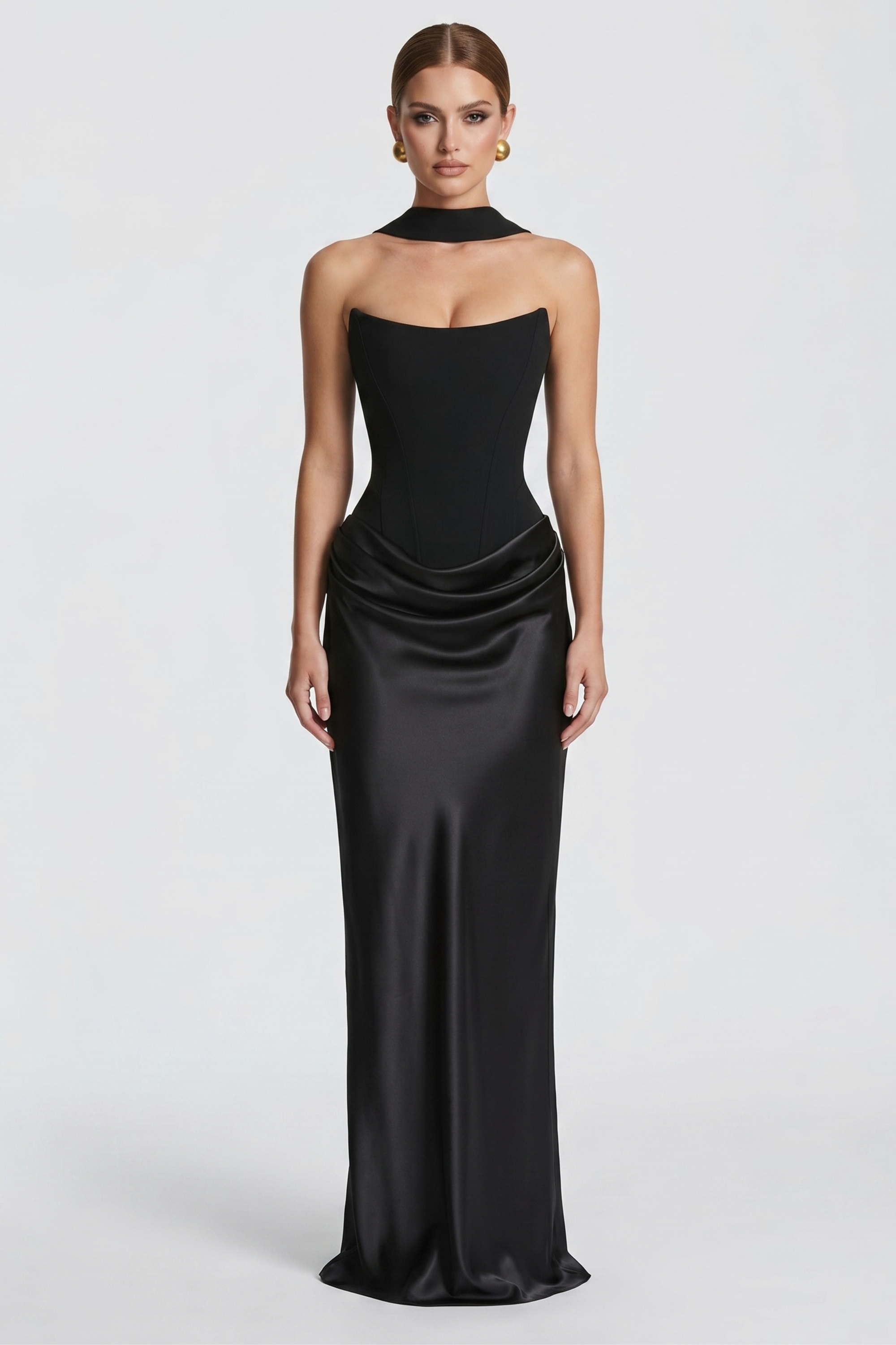 Amy Long Bustier Dress