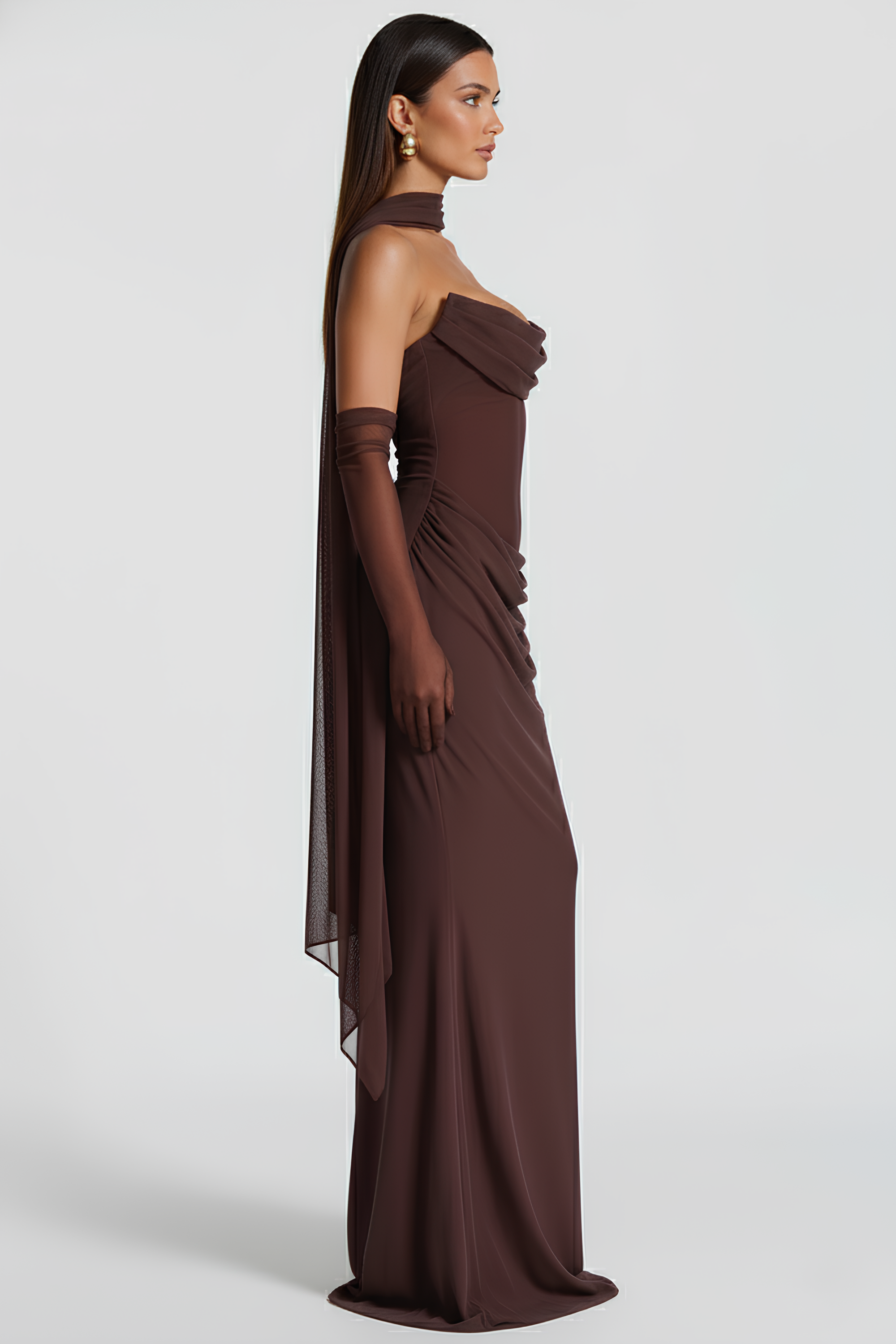 Alessia langes Bustier-Kleid