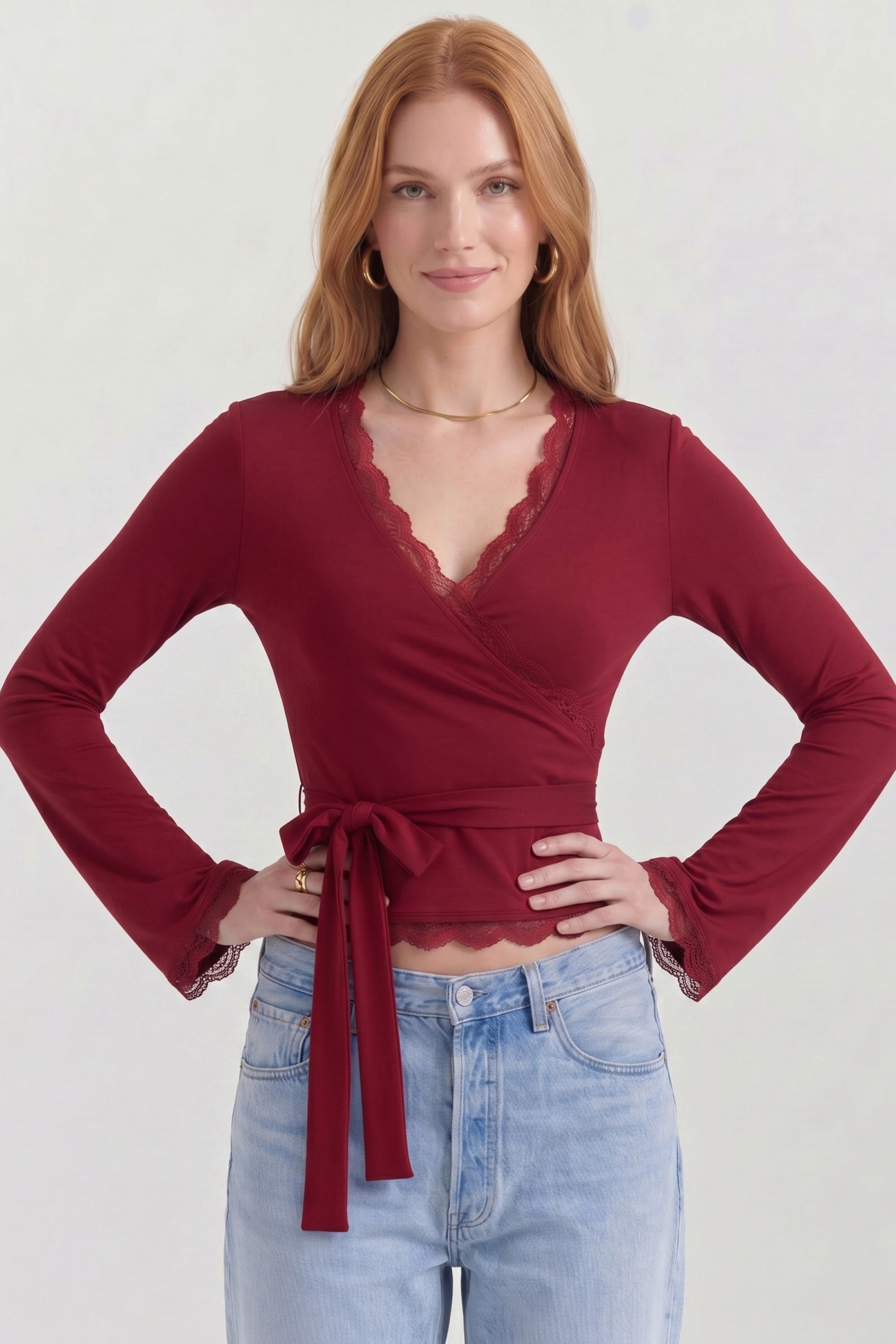 Zaya Wrap Blouse