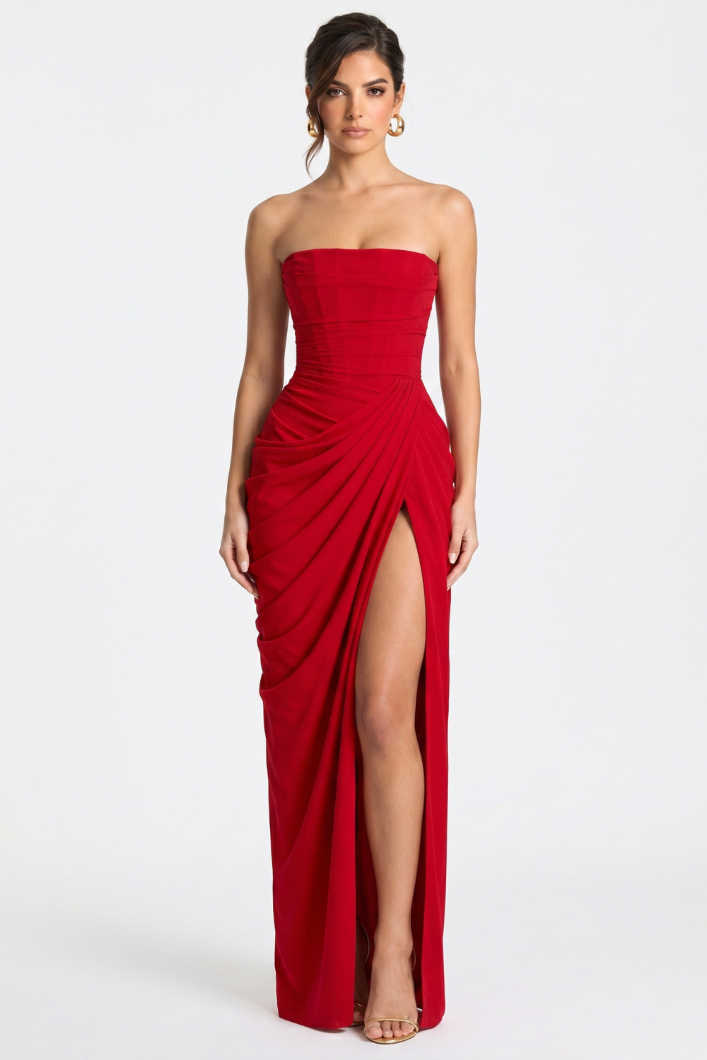Helena Long Bustier Dress