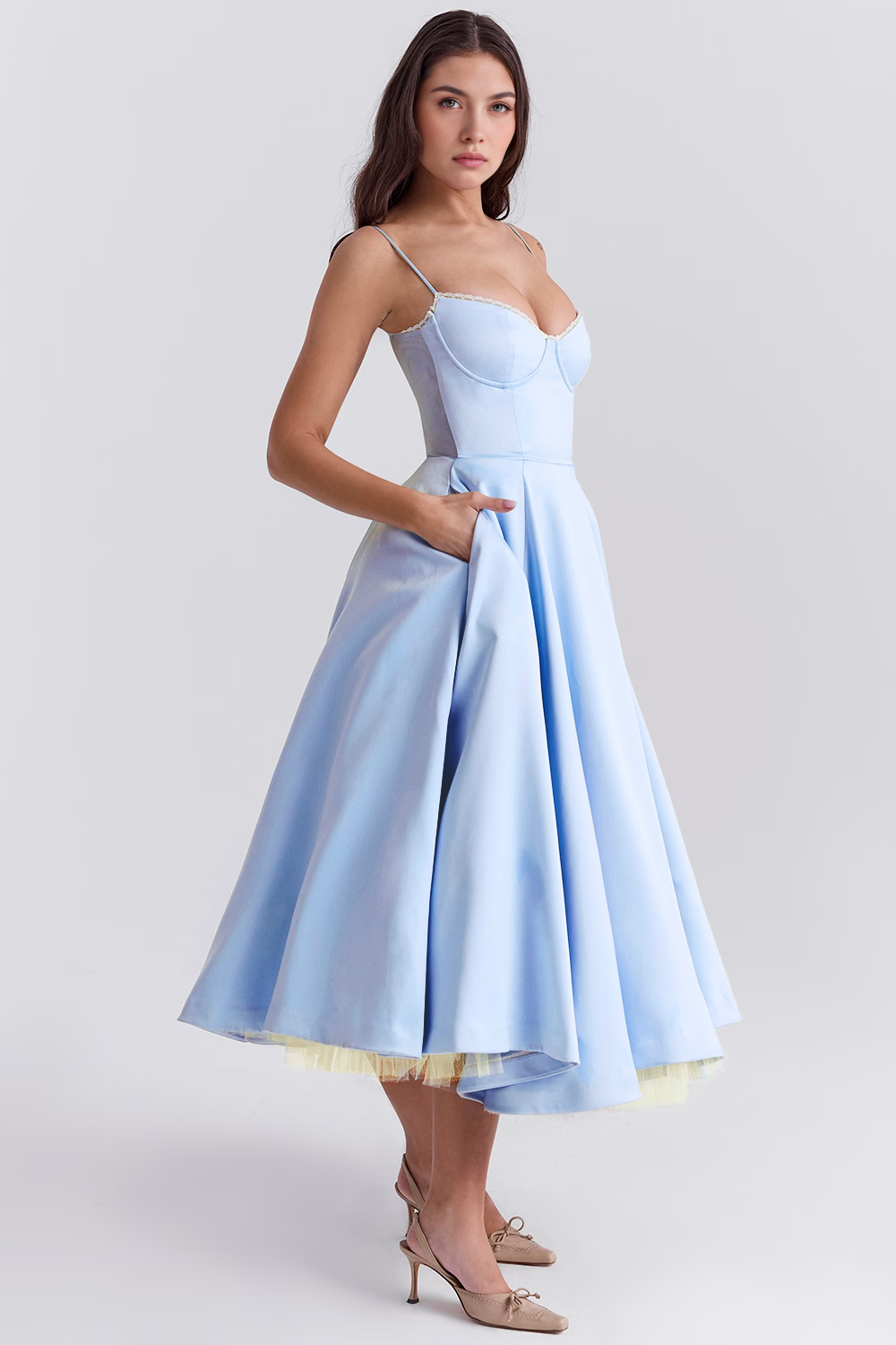 Cloe Midi Dress - Double Layer