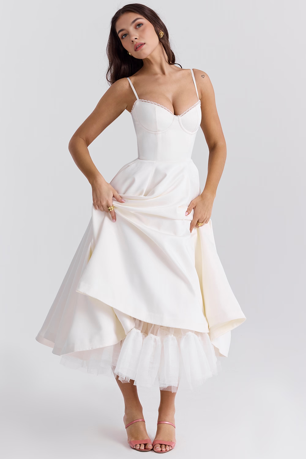 Cloe Midi Dress - Double Layer