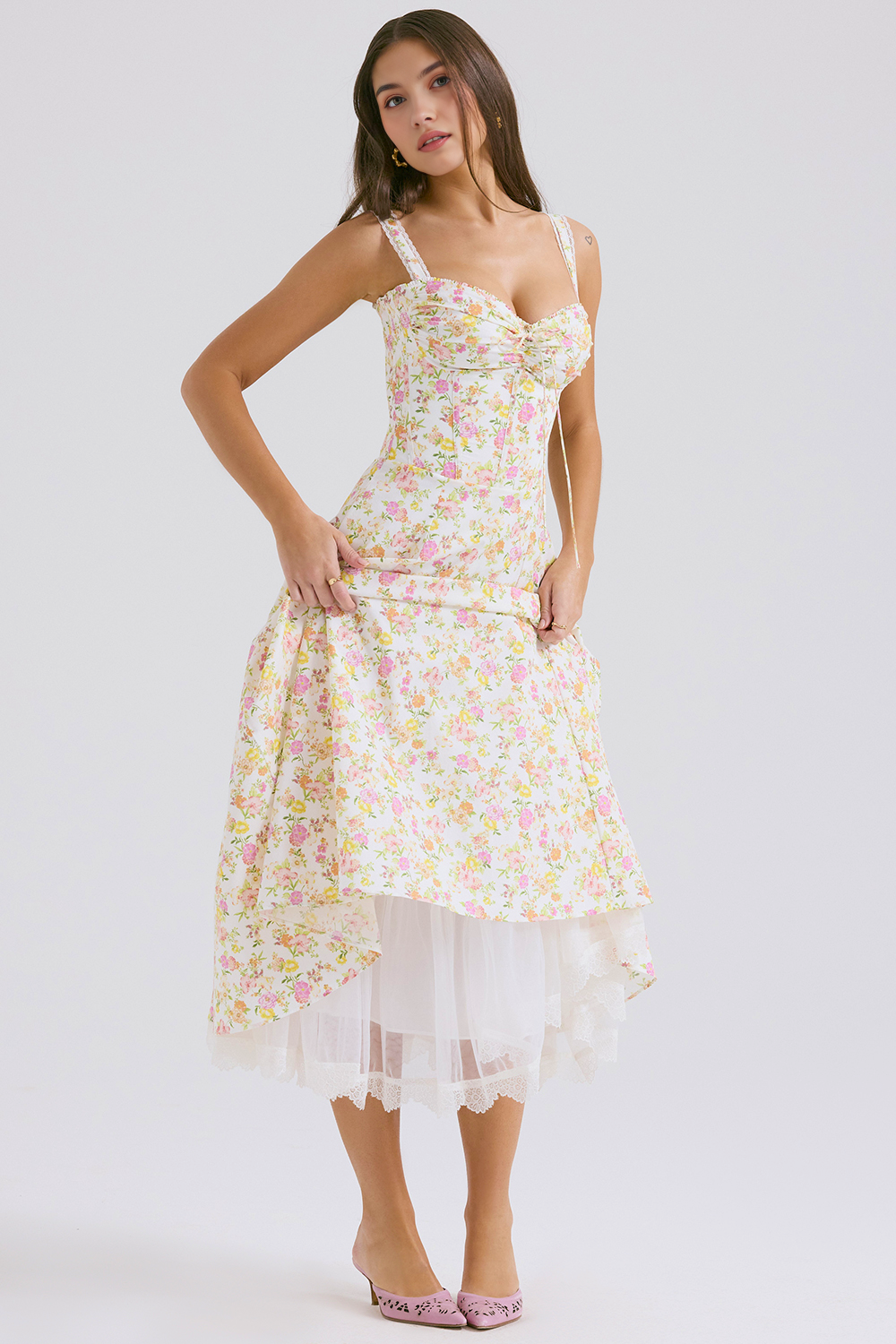 Valentina-Bustierkleid aus Spitze