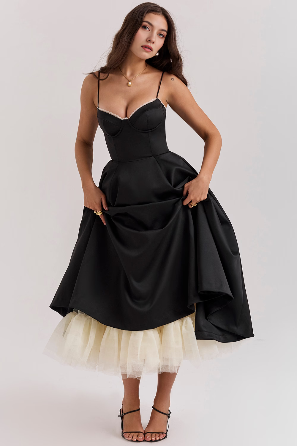 Cloe Midi Dress - Double Layer