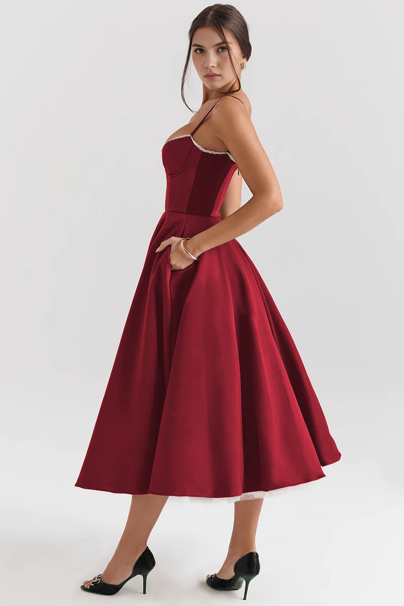 Cloe Midi Dress - Double Layer
