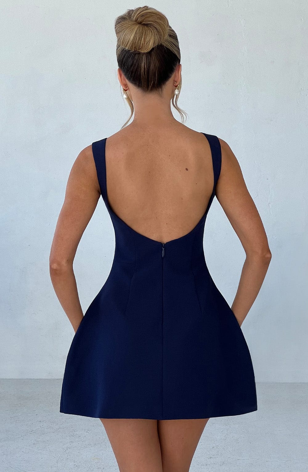 Alana Mini Dress - Navy - Napalia