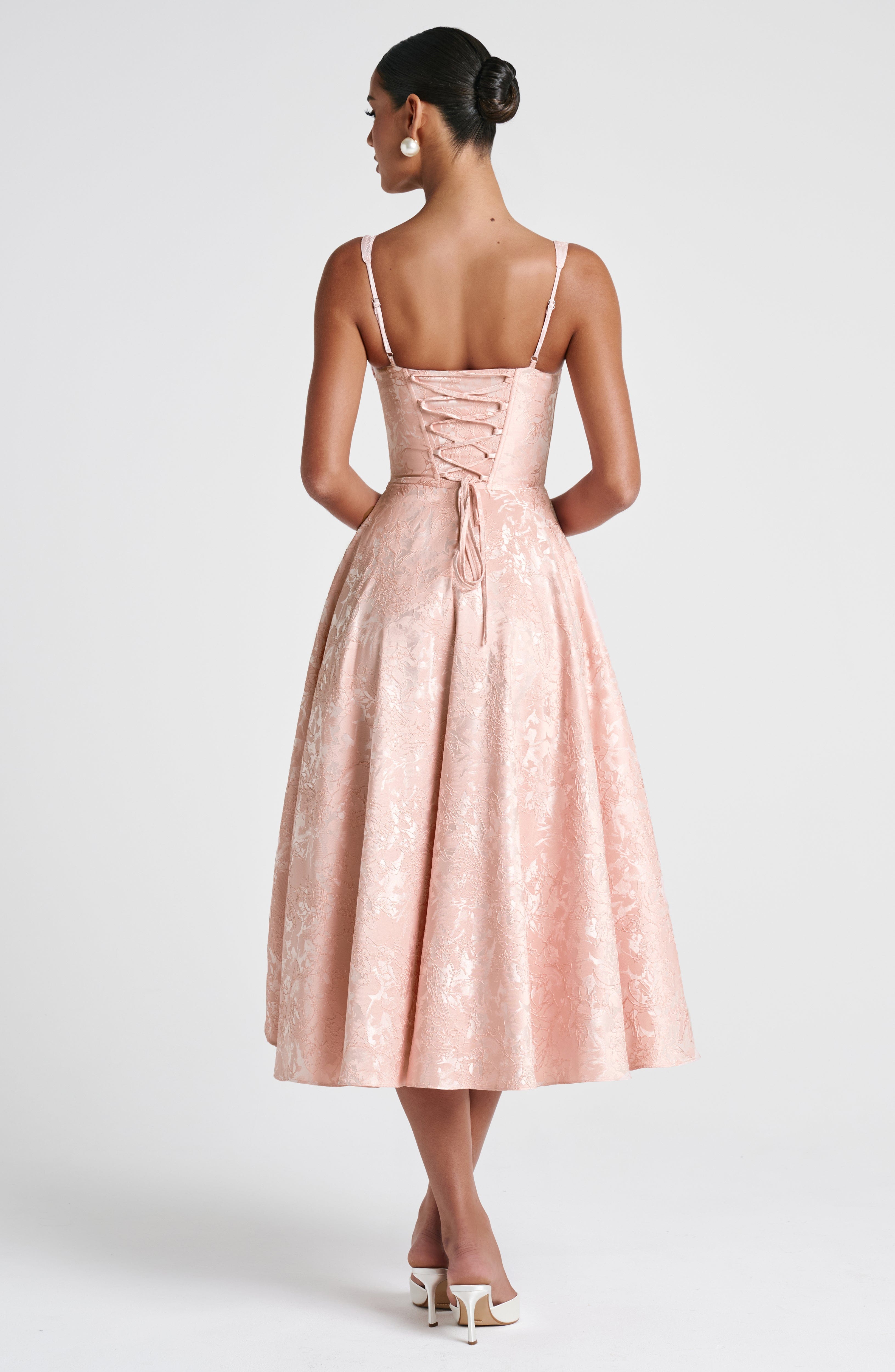 Amity Midi Dress - Soft Peach - Napalia