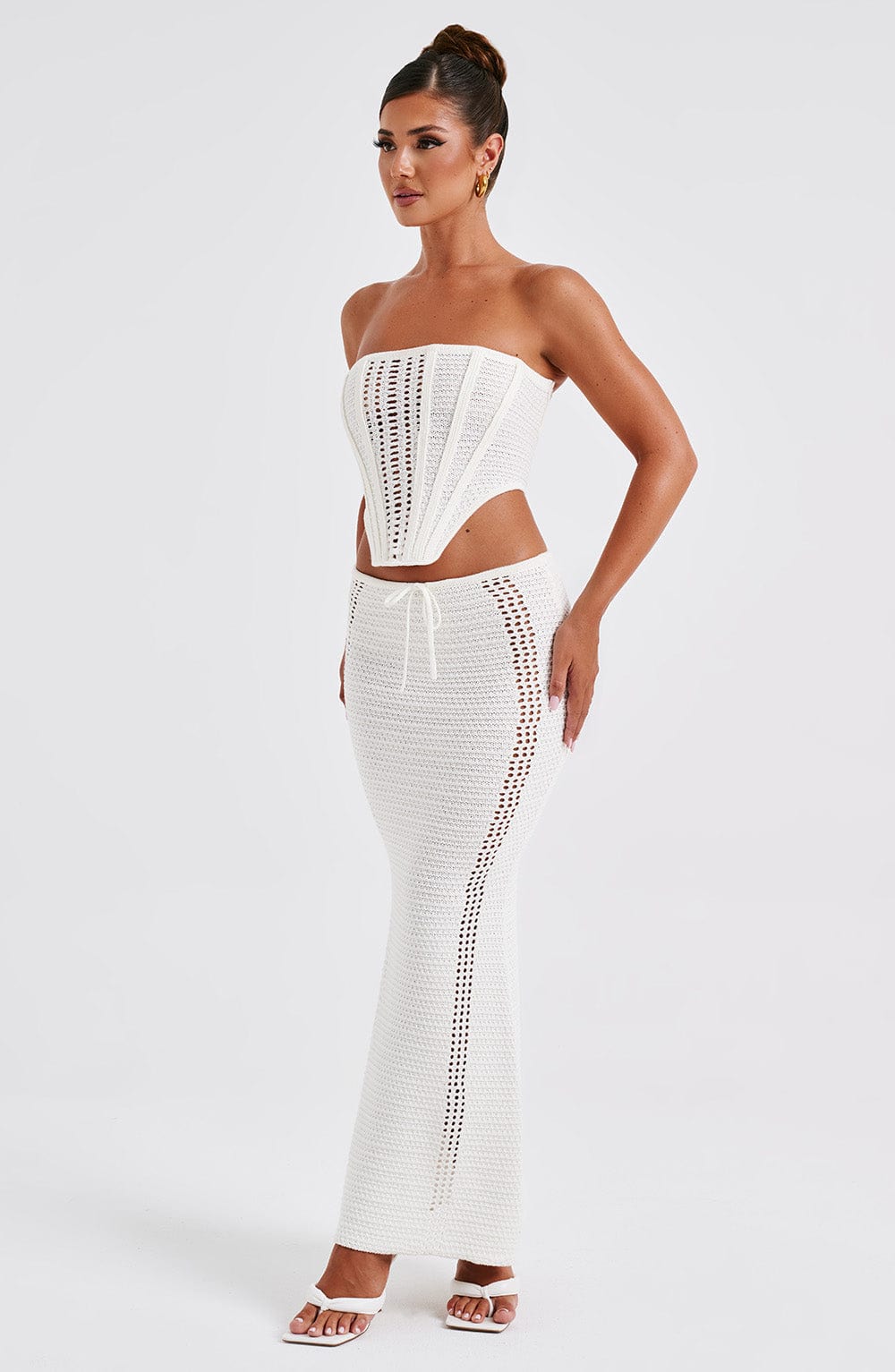Carly Corset - White - Napalia