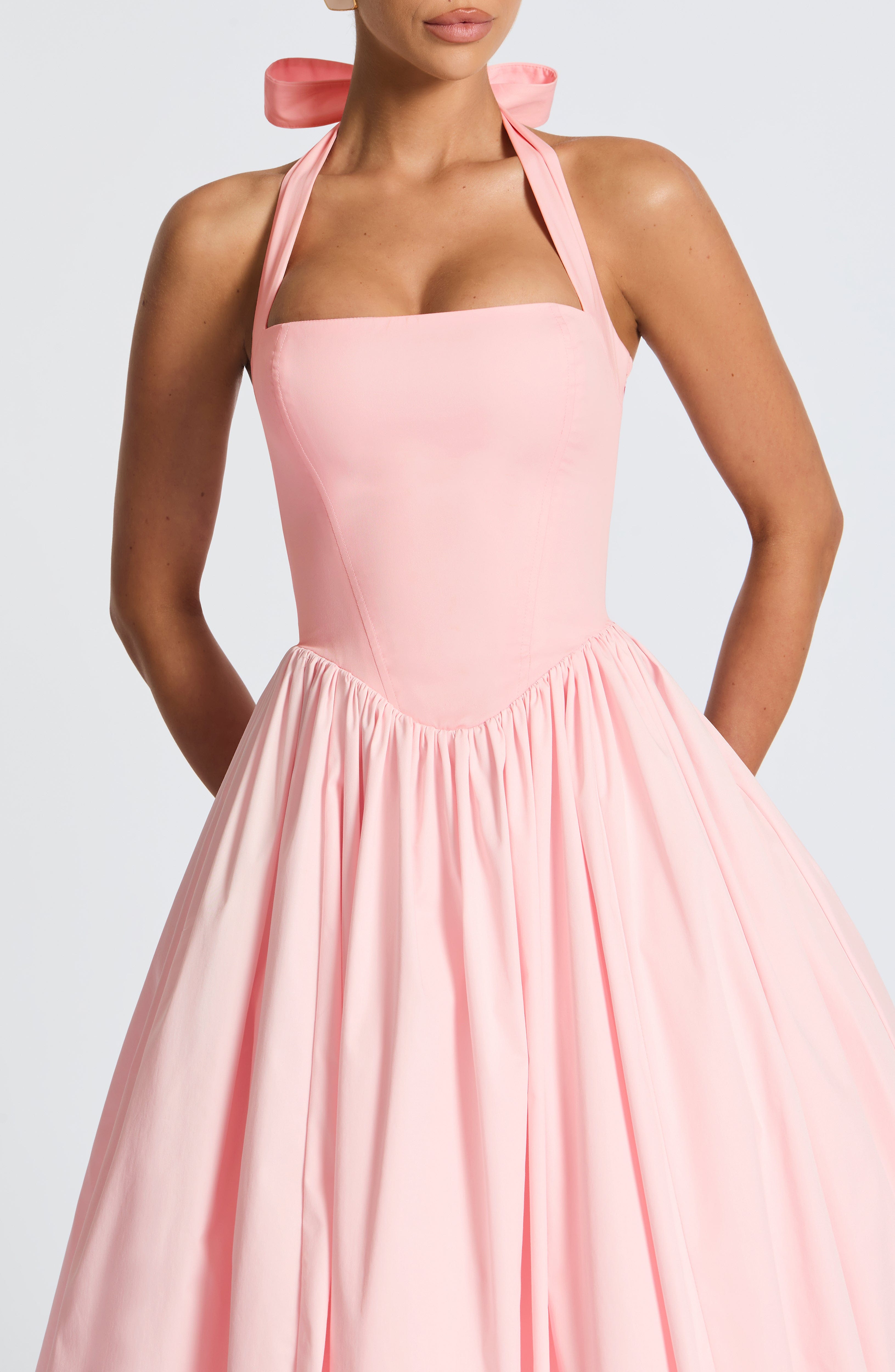Cressida Midi Dress - Blush - Napalia