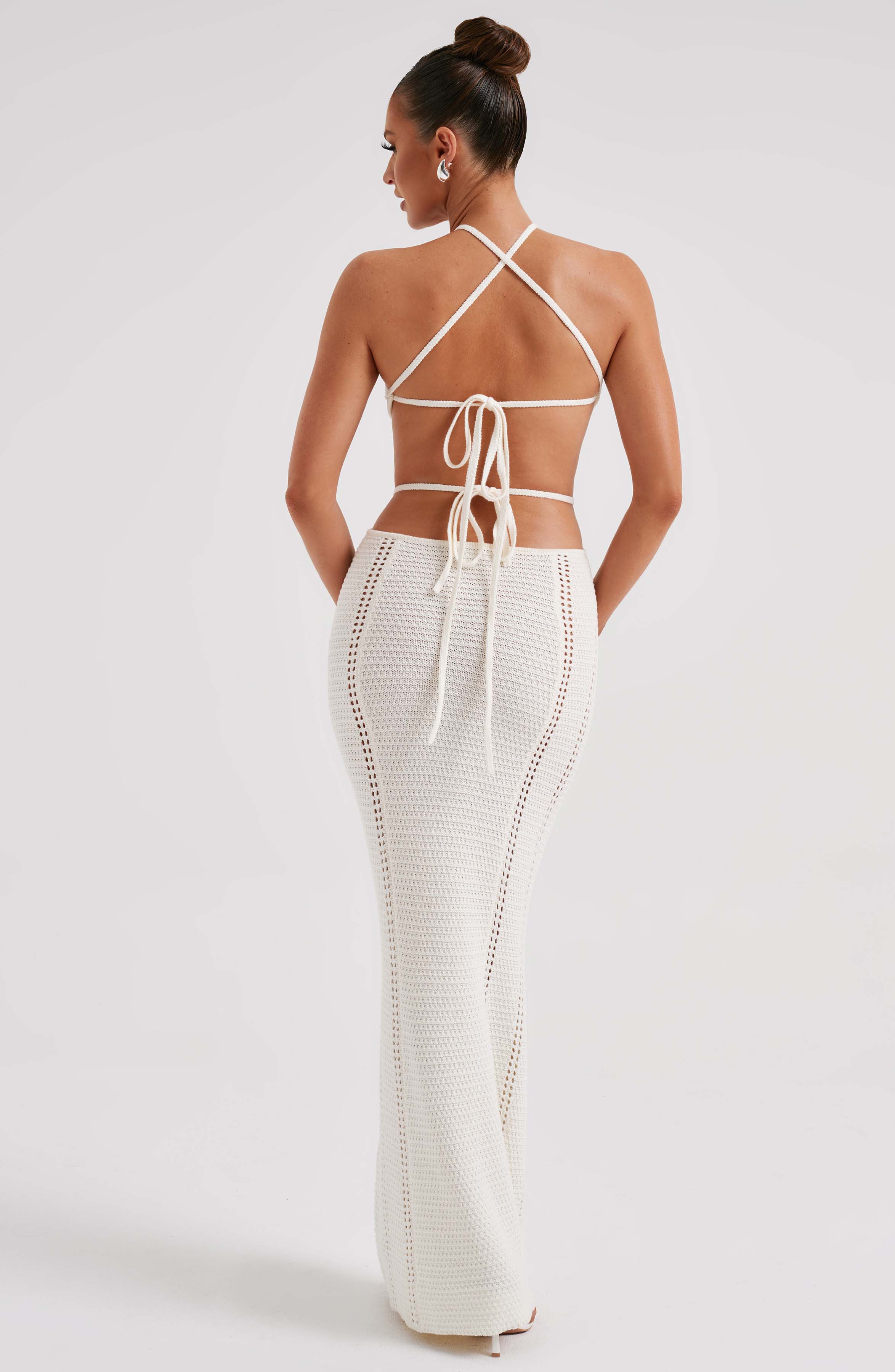 Delia Maxi Dress - White - Napalia
