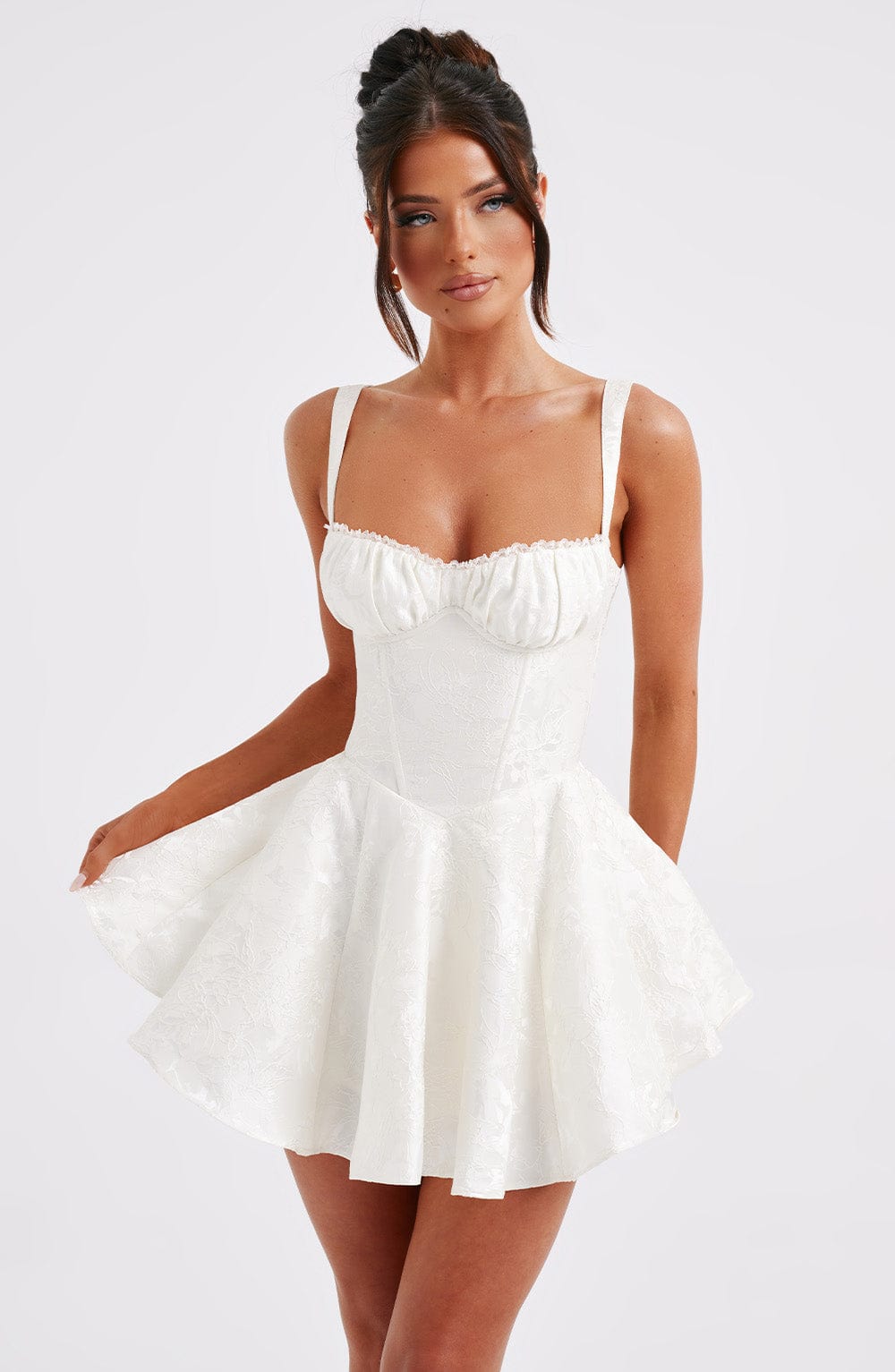 Emelie Playsuit - Ivory - Napalia