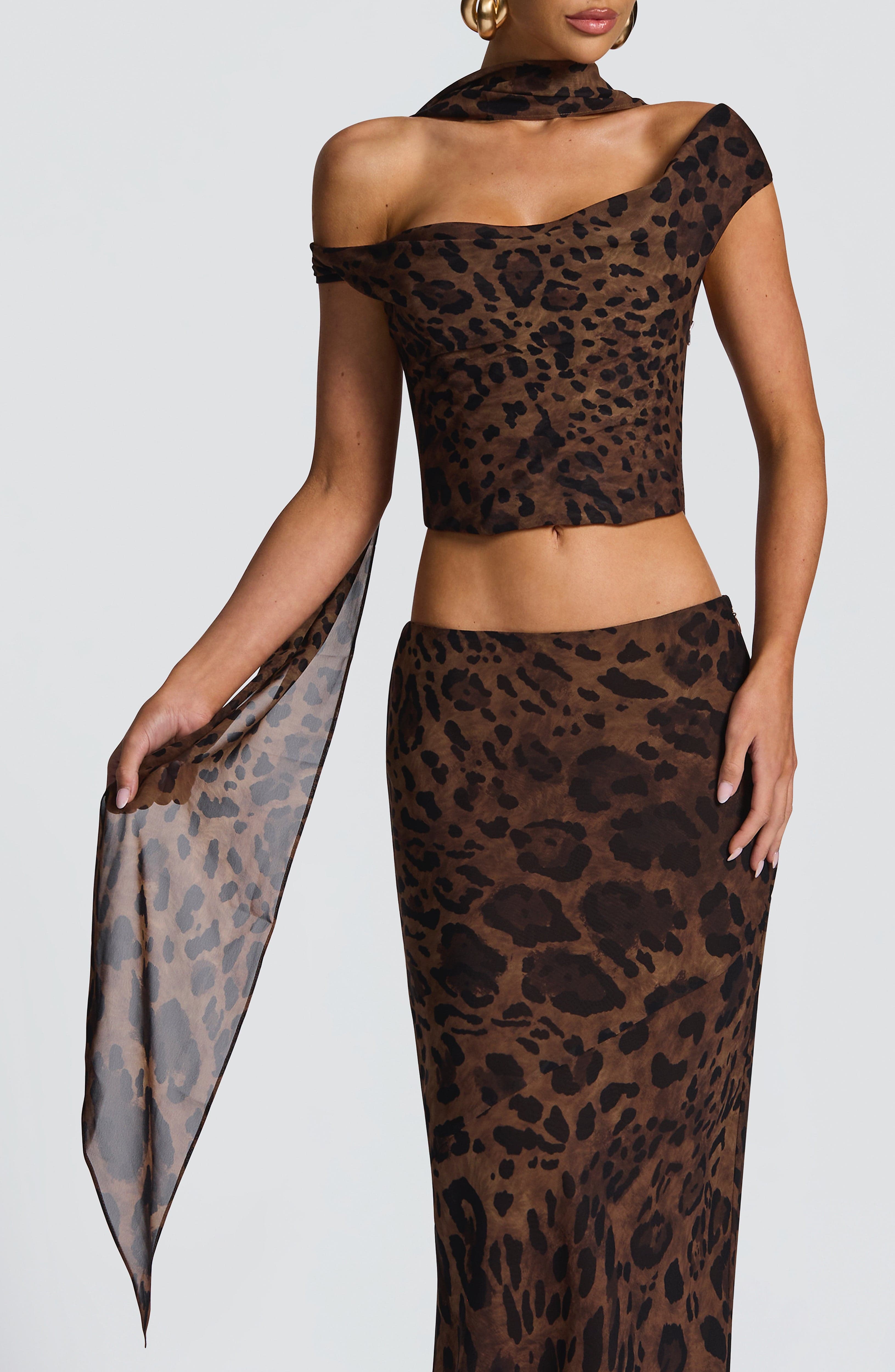 Freda Scarf - Leopard Print - Napalia