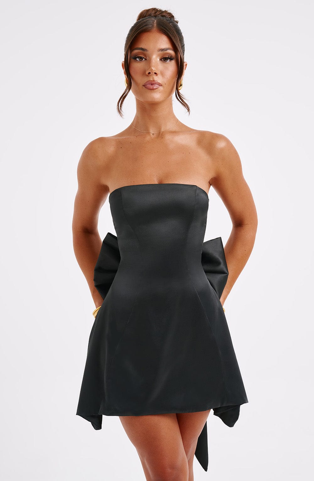 Freja Mini Dress - Black - Napalia