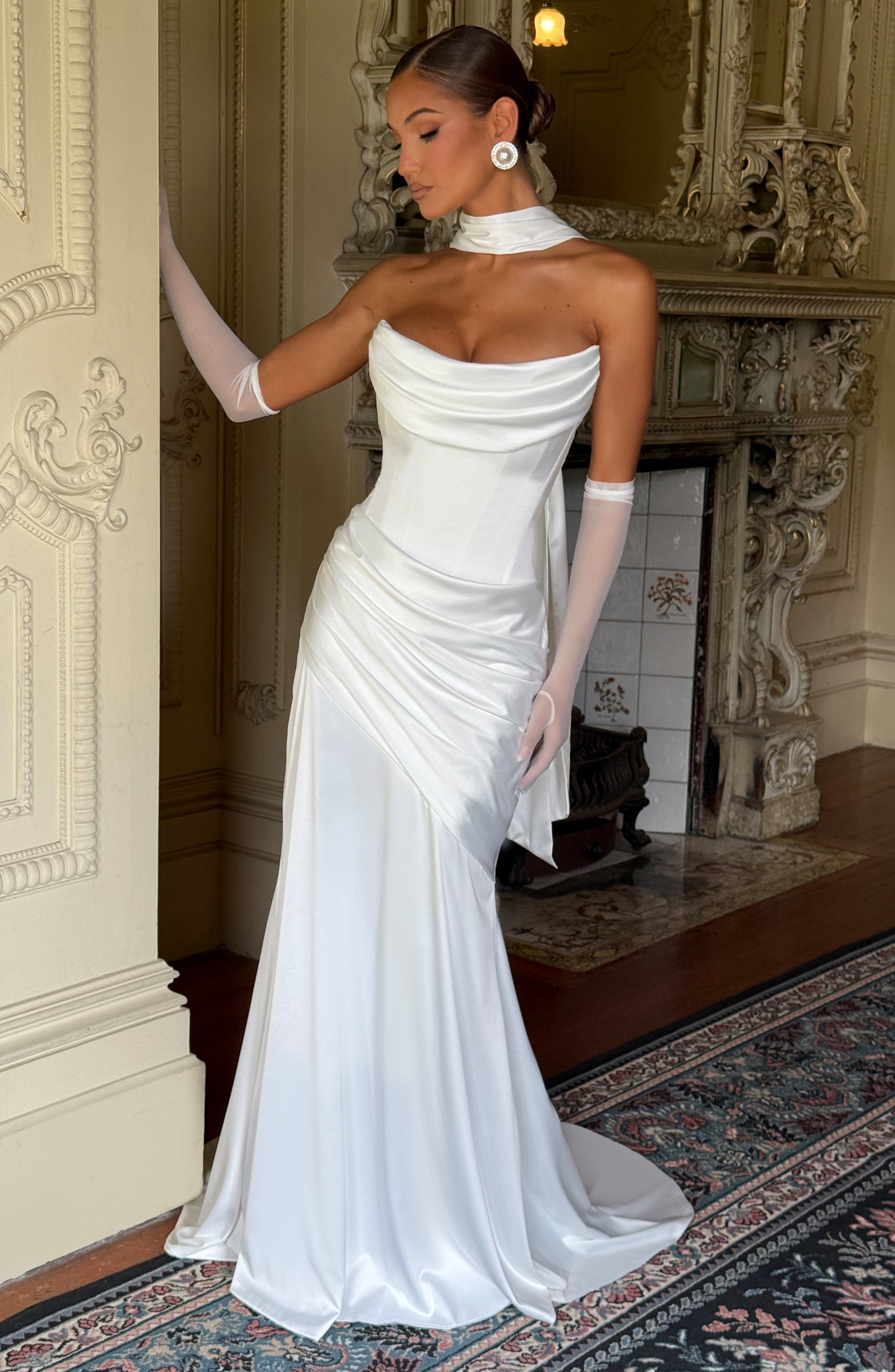 Kensington Maxi Dress - Ivory - Napalia